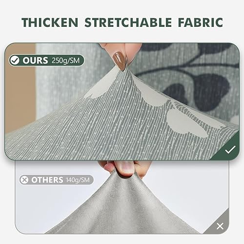 Vista 7 de Secgo - Juego de 4 fundas para sillas de comedor, funda elástica para silla de comedor, fundas lavables de elastano para sillas de cocina Parsons