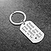 Step Dad Christmas Gift - Father’s Day Birthday Gifts from Daughter Son, Stainless Steel, Thank You for Being the Dad You Didn’t Have to Be Stepdad Keychain Jewelry