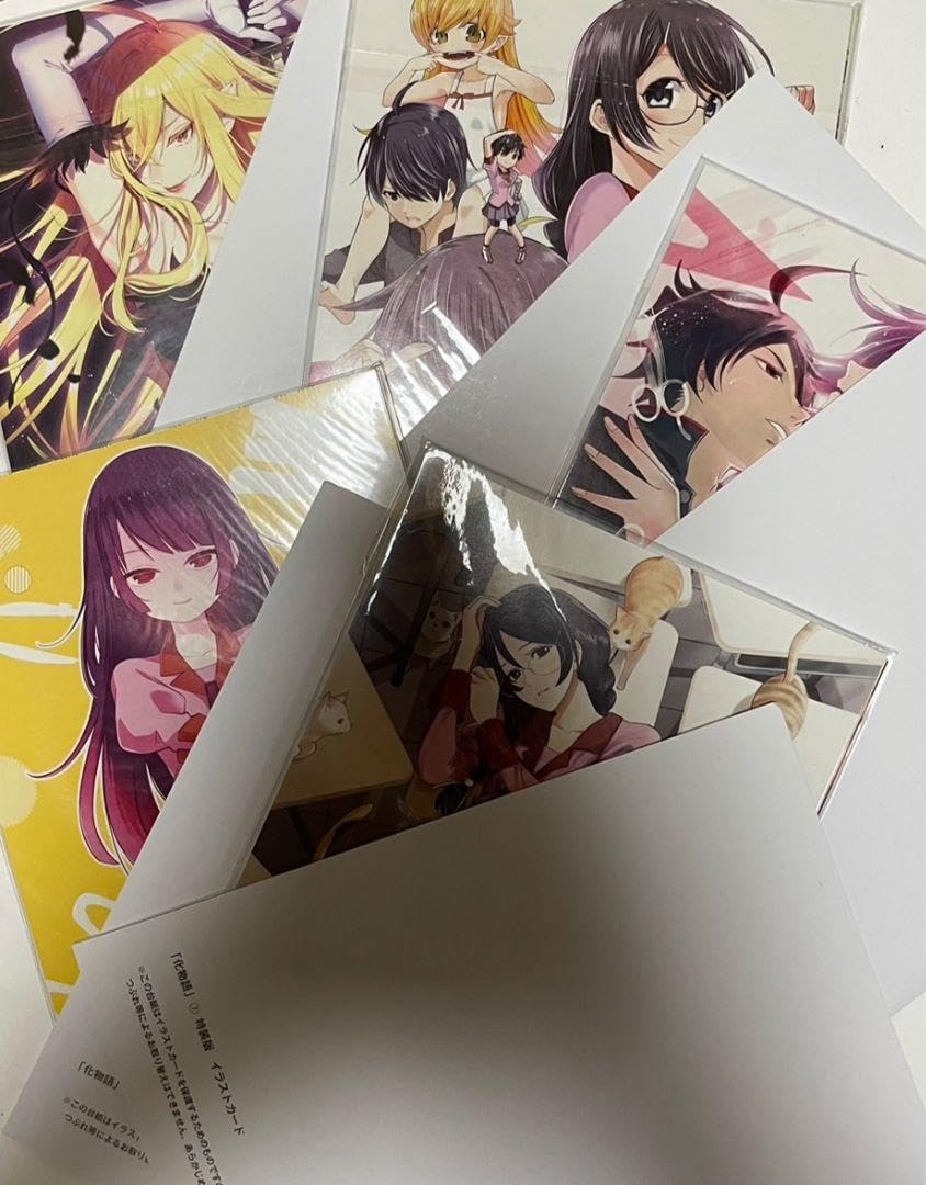 Amazon.co.jp: 化物語 漫画37巻特装版特典イラストカードセット : ホビー