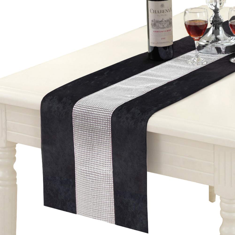 See full amazon price history chart for HALOVIE 13 x 70 Inch Table Runner, Rectangular Coffee Dining Table Cloth Runners with Diamante Strip for Home Kitchen Party Decorations Black HALOVIE 13 x 70 Inch Table Runner, Rectangular Coffee Dining Table Cloth Runners with Diamante Strip for Home Kitchen Party Decorations Black (B081T936FN) Amazon Price History, Amazon Price Tracker