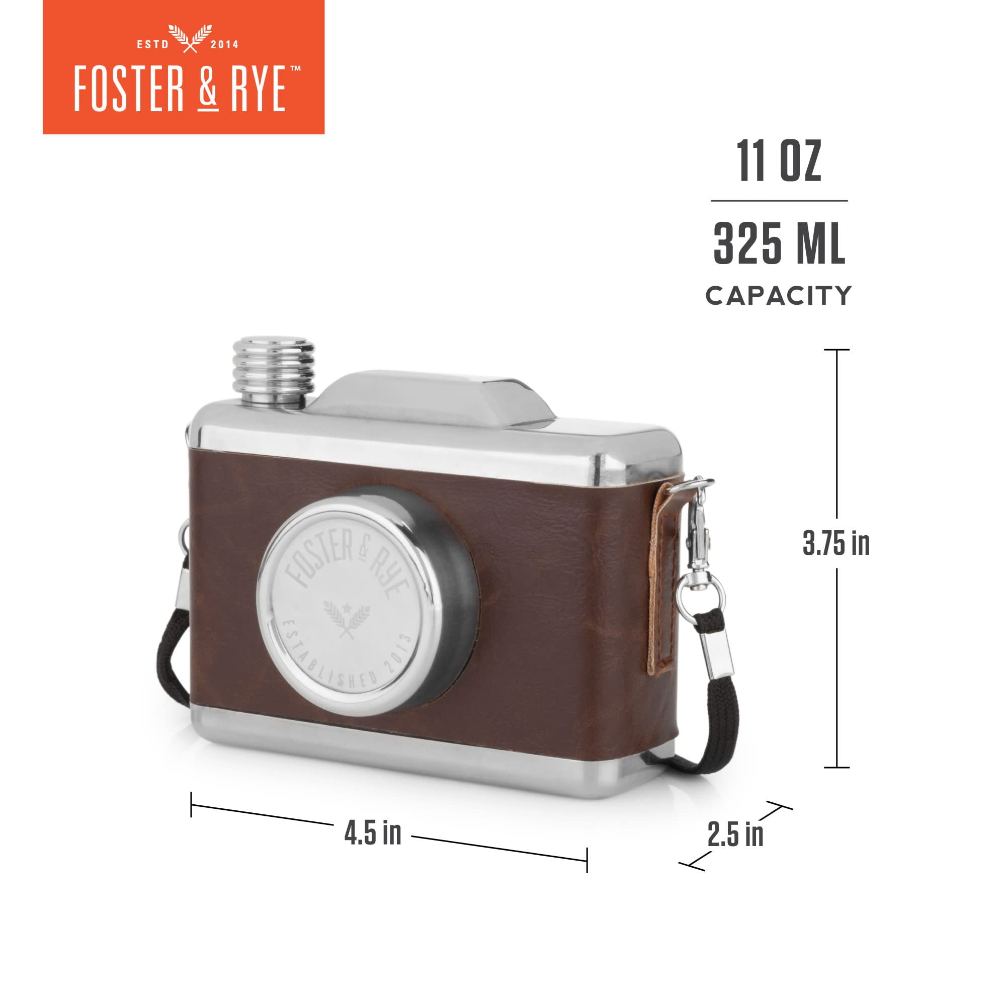 Amazon.com | Foster & Rye Snapshot Flask - Hidden Flasks for