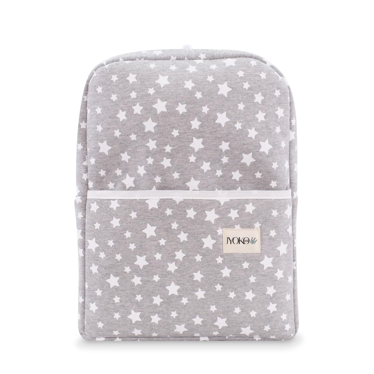 JYOKO KIDS Zaino per Bambini Scuola Materna con Ricamo Personalizzato del Nome (White Star)