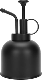 Garrafa de spray de água pequena portátil para plantas de pressão spray de névoa de 218 g Lata de rega ao ar livre para regar várias plantas, vasos de plantas, flores (preto, 300 ml)