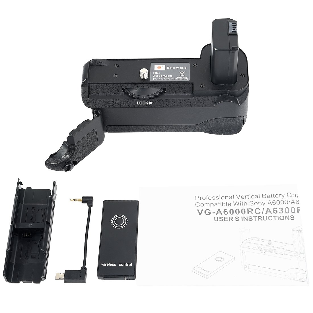DSTE Vertical Battery Grip For Sony A6300 A6400 A6100 A6000 - View #5