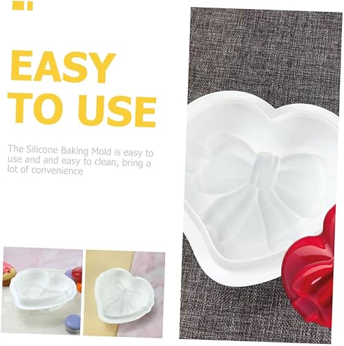 Miniatura 6 de NOLITOY 4 moldes de amor para San Valentín, moldes de silicona para chocolate, mini pasteles de queso, moldes para hornear pasteles, moldes de