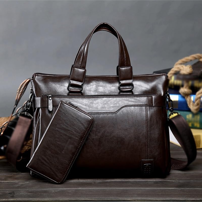 Men's briefcase Business handbag Computer bag Office travel crossbody bag 1 shoulder backpack2