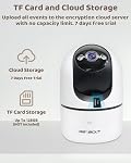 GENBOLT 2K Caméra pour animaux de compagnie, WiFi Caméra de sécurité intérieure, Surveillance à domicile IP caméra CCTV avec détection humanoïde, Cam de chien de croisière automatique avec alarme audio