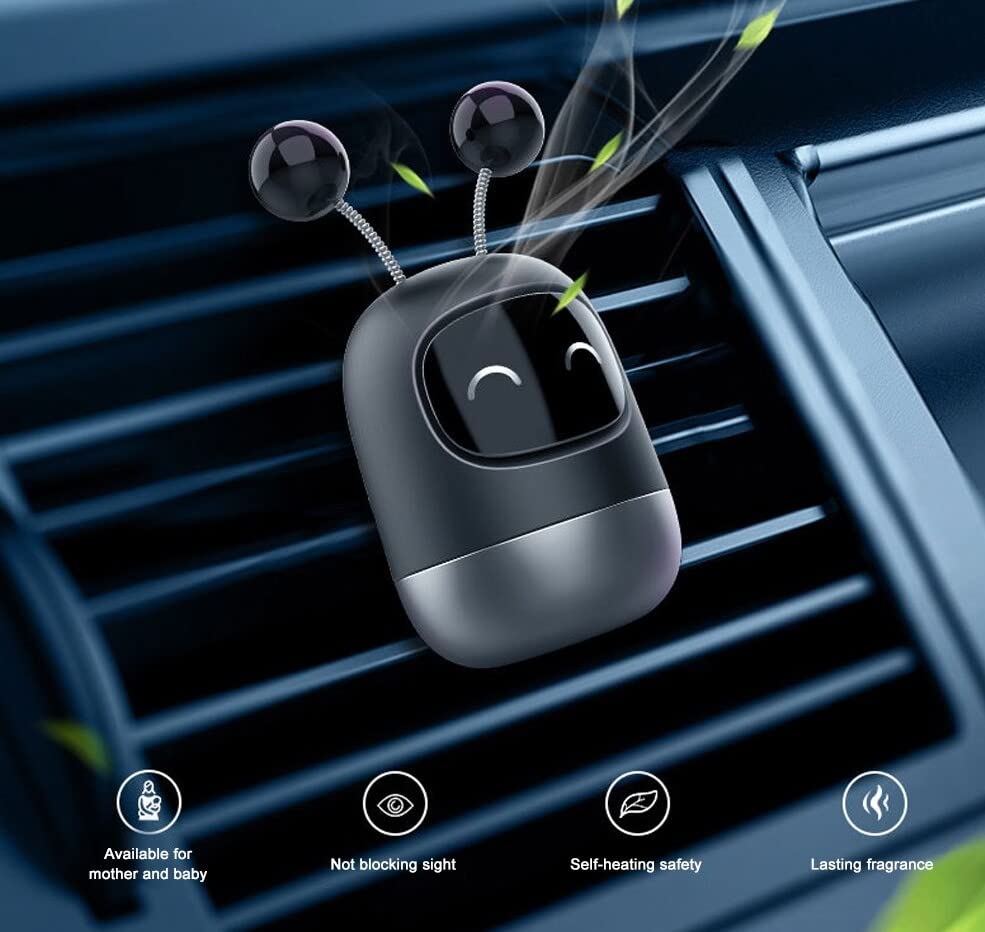Image of Dynamic robot car perfume air outlet aromatherapy car decoration ornaments car fragrance car lasting light fragrance