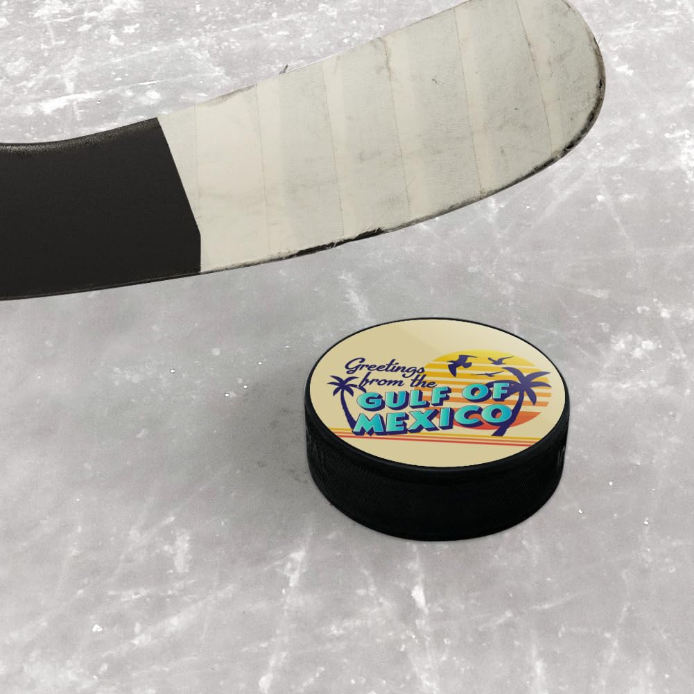 GRAPHICS & MORE Gulf of Mexico Postcard Ice Hockey Puck