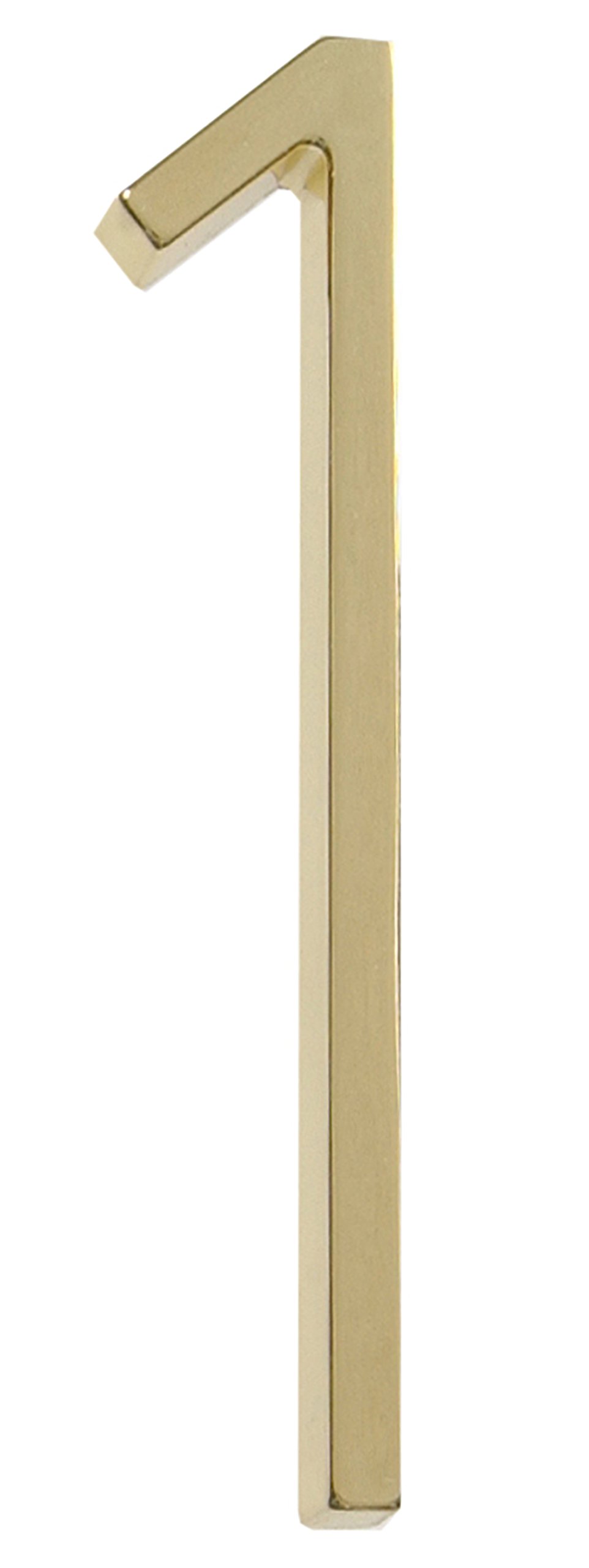 Distinctions by Hillman 843201 5-Inch Floating Mount House Polished Brass, Number 1