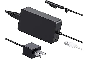 Surface Pro Charger 65W With Extended Cable