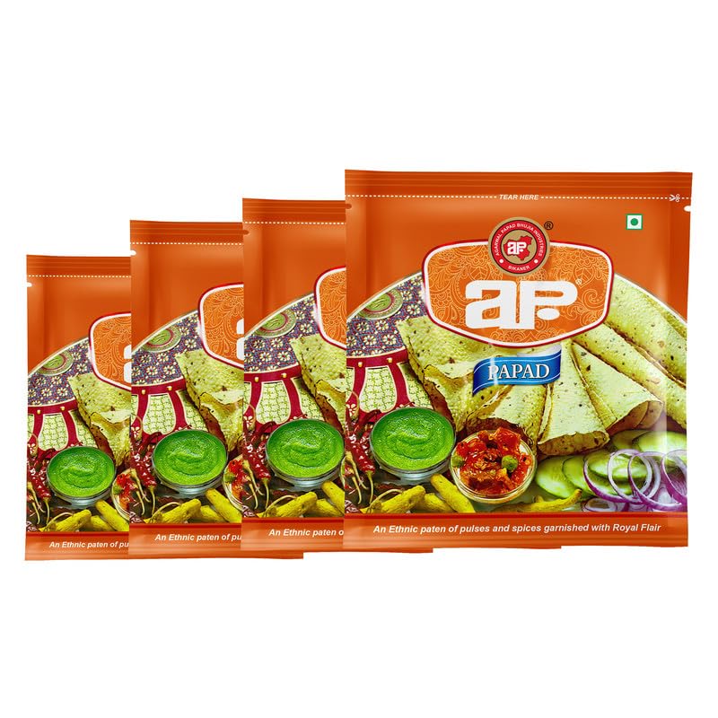 APBI Bikaner Moong Papad 9 inch | 1.6Kg | Urad, Moong, Mix Papad | Agarwal Papad Bhujia Industries | Traditional Indian Sajji Khar, Hing & Spices Mix Papad | Authentic Bikaneri (B0CCPMCW4B) Amazon Price History, Amazon Price Tracker