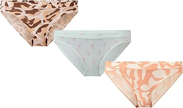 MeUndies – Women’s Feel Free Bikini Underwear – Soft Tencel Micro Modal Fabric with Lace Waistband – 3 Pack