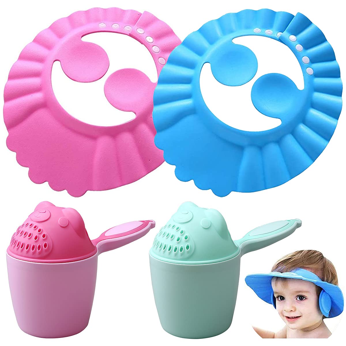 Chapeau De Douche Pour Enfant,Protection De Shampooing Pour Bébé