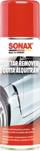 SONAX Eliminador de alquitrán (300 ml) elimina alquitrán y aceite de la pintura y el cromo. Remueve también residuos de pegatinas | N.° 03342000-544