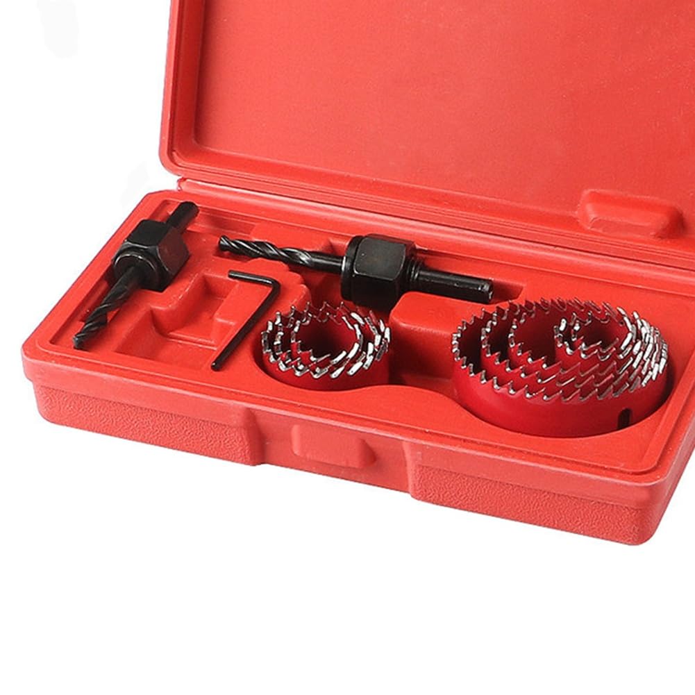 Littimoon for Woodworking Crown Drill Bits- Hole Saw Set 19-127mm for Wood, PVC Plastic& Metal Projects