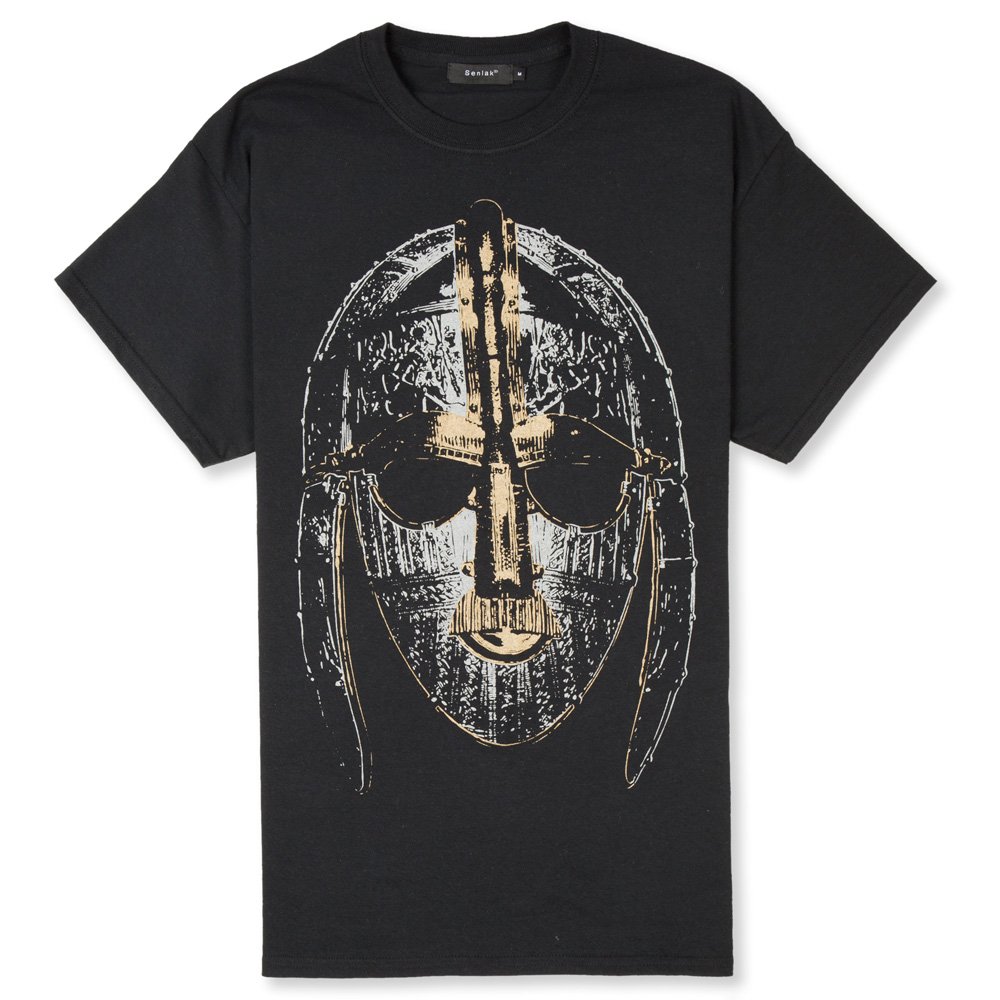 Senlak Sutton HOO T-Shirt - Anglo-Saxon, England (Medium) Black