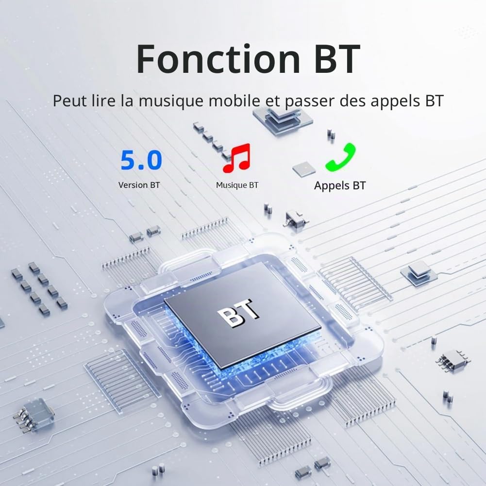 Écran Tactile de 9,36 Pouces sans CarPlay Car Stream Media Dashcam DVR Rétroviseur Caméra de Tableau de Bord Enregistreur Vision Nocturne