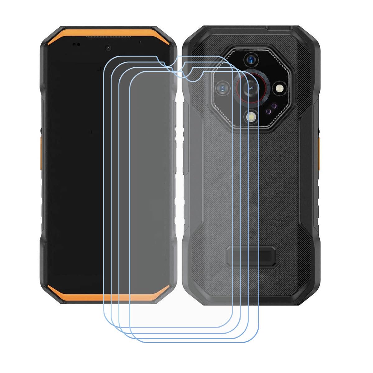 [4 Piezas Protector de Pantalla para Ulefone Armor X32 Pro,9H Dureza HD Anti-caída/Anti-rasguños Sin Burbujas Cristal Templado Vidrio Templado para Ulefone Armor X32 Pro (5,65").