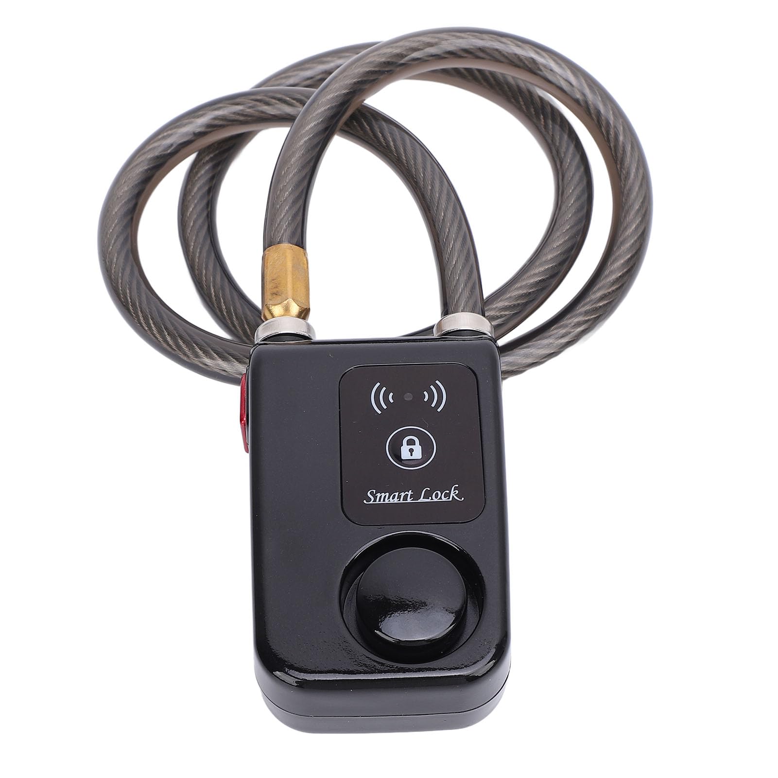 Generic Lucchetto per Moto Bluetooth Intelligente Senza Chiave con Allarme a Vibrazione per Antifurto IP44 Impermeabile per Ciclisti (BLACK)