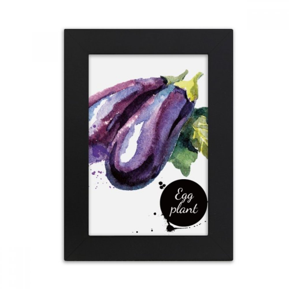 Cadre photo noir art peinture 5X7 pouces aquarelle légumes multicolor