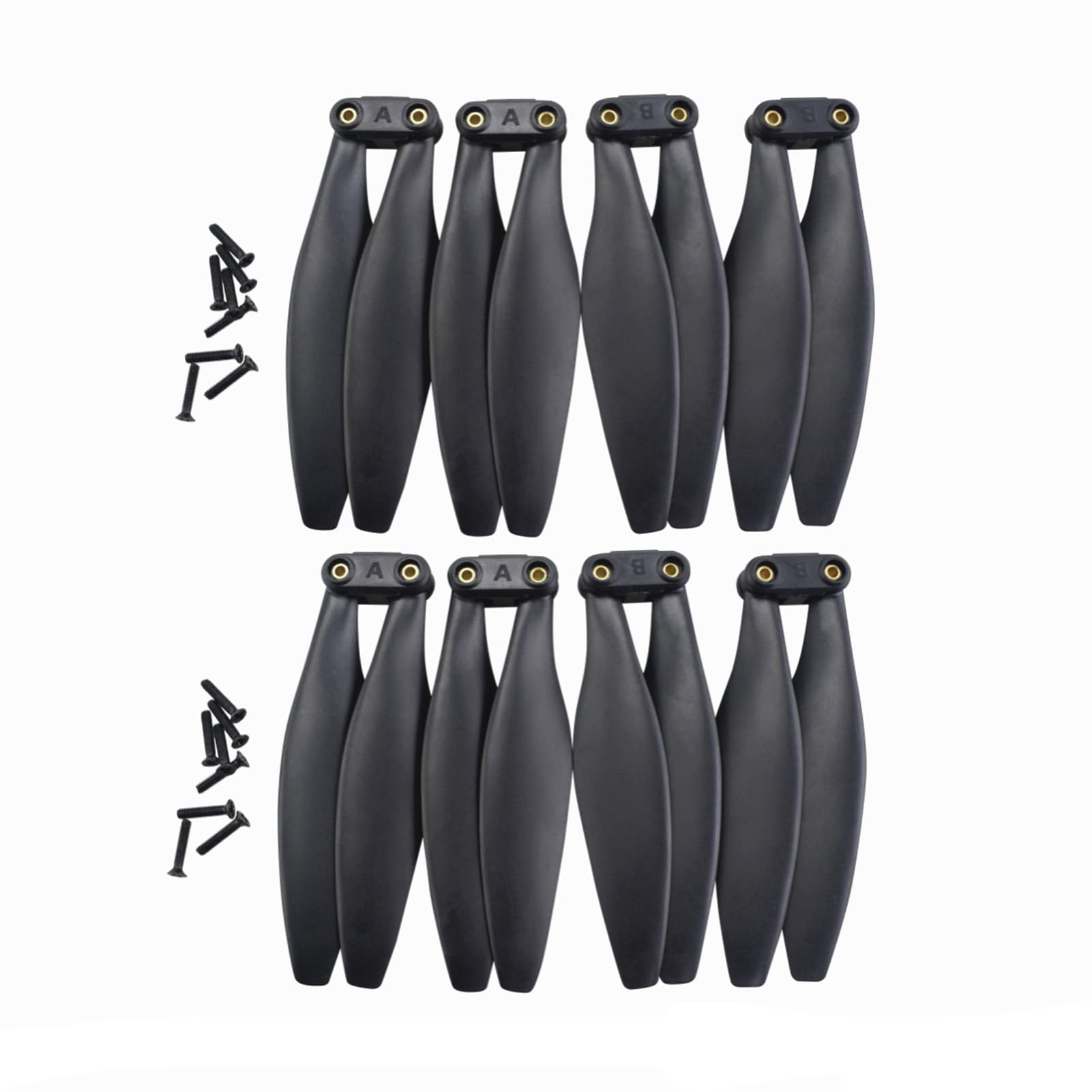 8 Pieces Four-Axle Aeroplane Paddle for HS720 HS720e Brushless Folding Aerial Quadx Drone Replacement Parts Remote Control Aeroplane Folding Paddle Blades