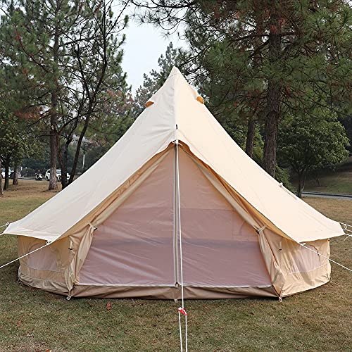 Carpa para exterior con orificio para estufa, tela Oxford, forma piramidal 300x300x200 cm miniatura 1
