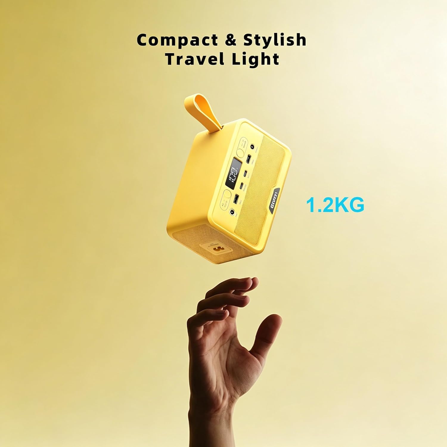 Station d'alimentation portable 89,6 Wh LiFePO4 Batterie 100 W (200 W de puissance), chargeur portable, petit générateur avec prises CA et charge rapide PD pour la maison/ordinateur portable/camping