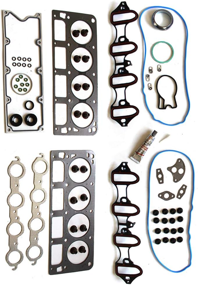 Engine Head Gasket Set Compatible with 1999-2000 for Chevrolet Silverado 2500 5.3L;1999-2001 for Chevrolet Silverado 1500 4.8L;1999-2001 for Chevrolet Silverado 1500 5.3L, OE# HS9292PT HS9292PT-1