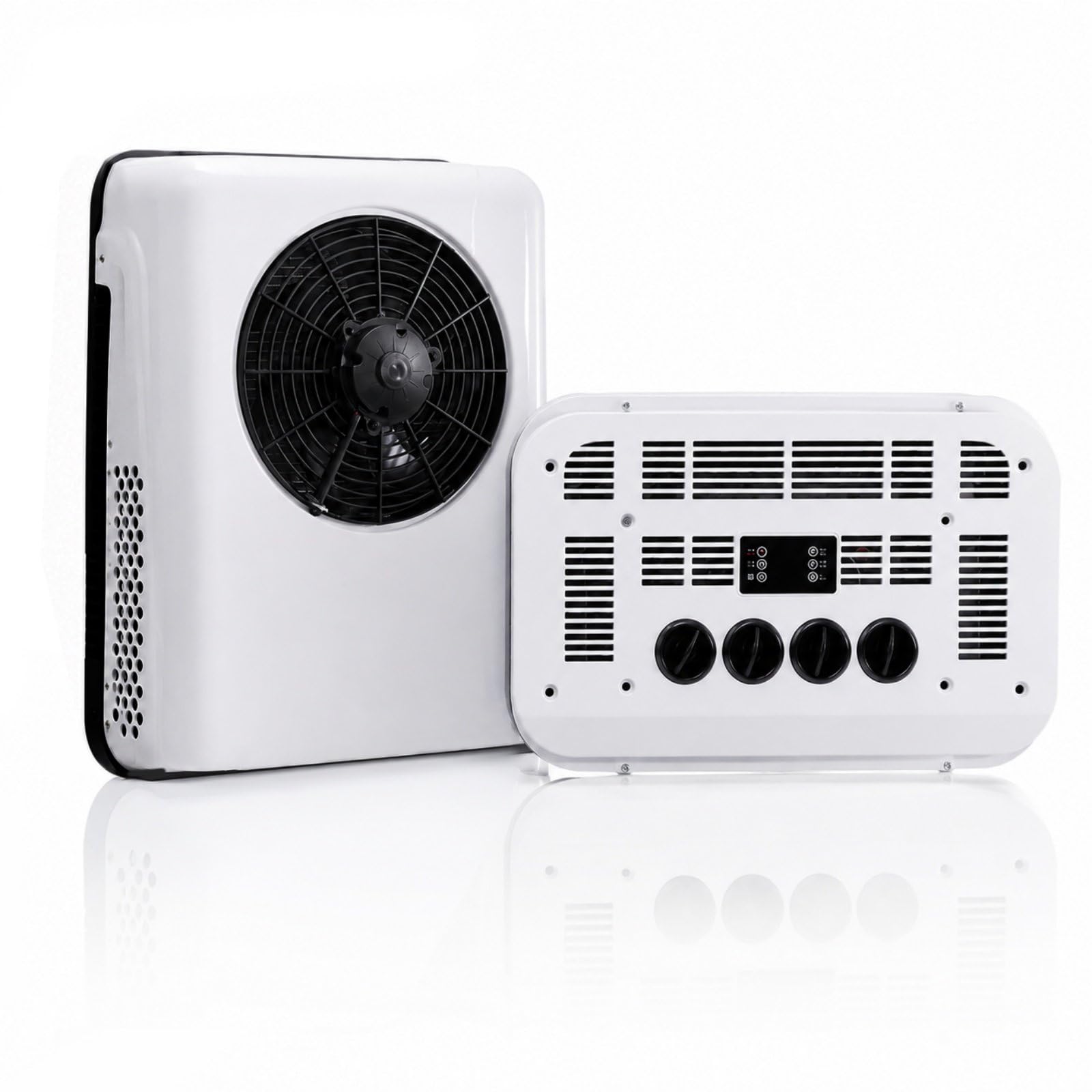 Aire Acondicionado Autocaravana, Aire Acondicionado 12V, 7500 BTU Frío White-12V