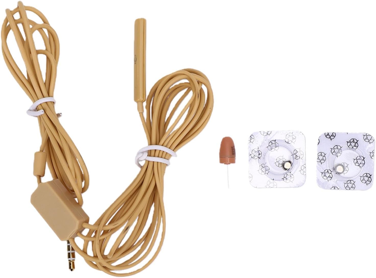 Hidden Earphone, Wireless Earpiece Headset Clear Sound Long Lasting Battery Lightweight Skin Color, with Electromagnetic Induction Technology