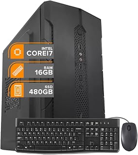 Computador PC Intel i7 6Ger 16Gb SSD480Gb Mou/Tec