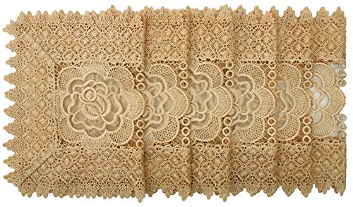 Simhomsen Gold Placemats Rectangle 12 × 18 Inch Set of 6