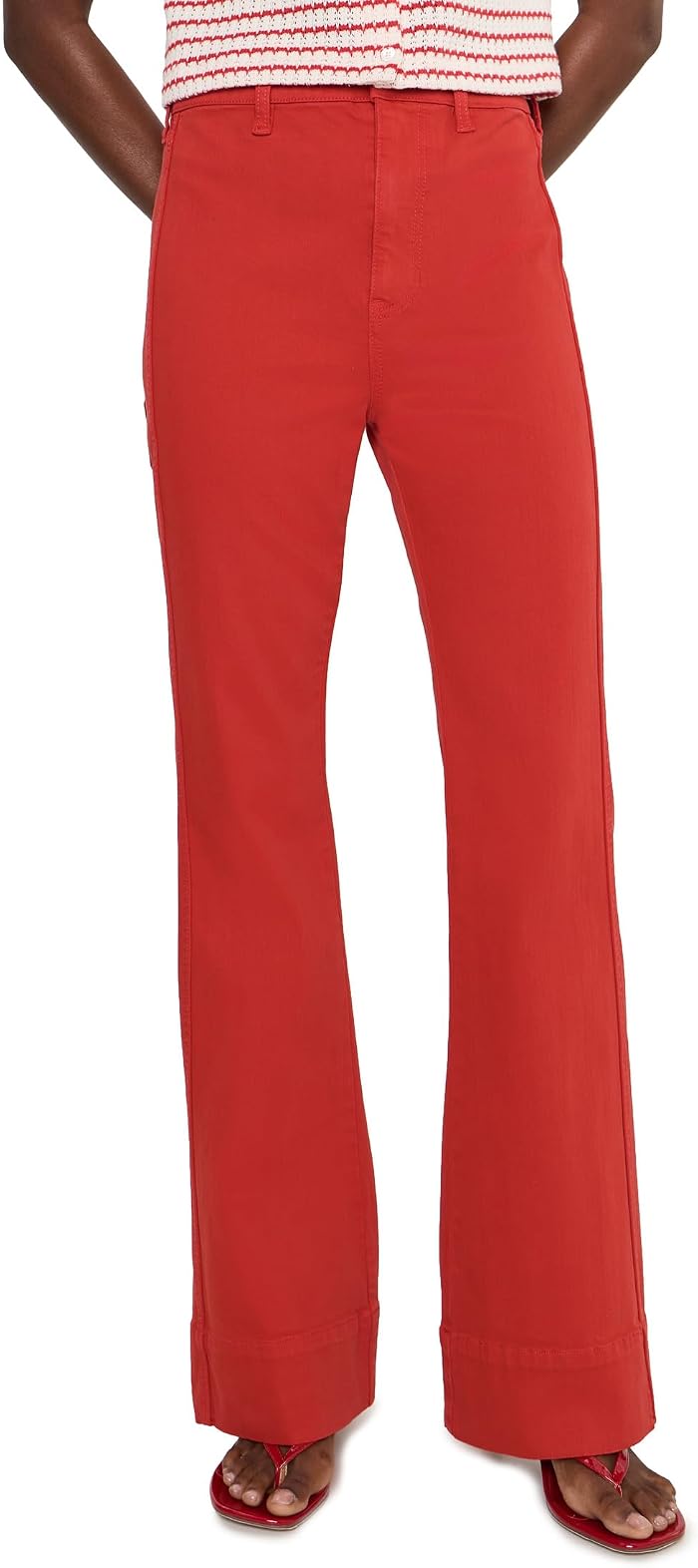 Женские джинсы Liverpool Los Angeles Lucy High-Rise Clean Front Bootcut, цвет: Красный — фото 1