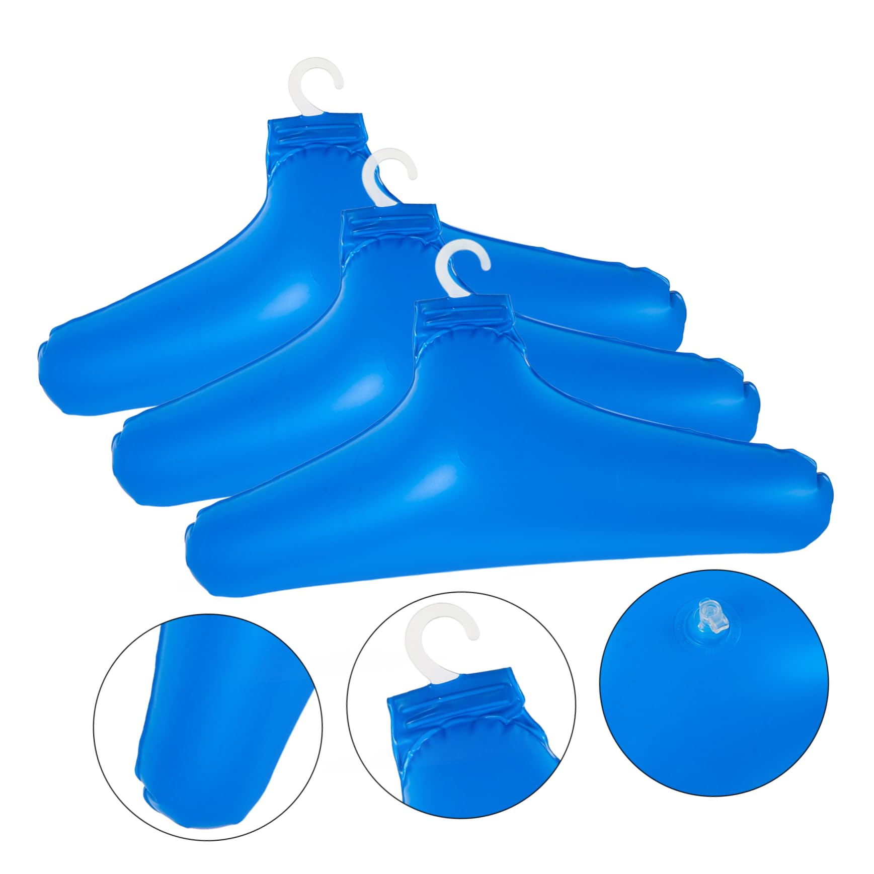 PRETYZOOM 9 Pz Gruccia Gonfiabile Stendibiancheria Appendiabiti Da Viaggio Grucce Pieghevoli Appendiabiti Per Jeans Per L'asciugatura Far Saltare in Gli Pvc