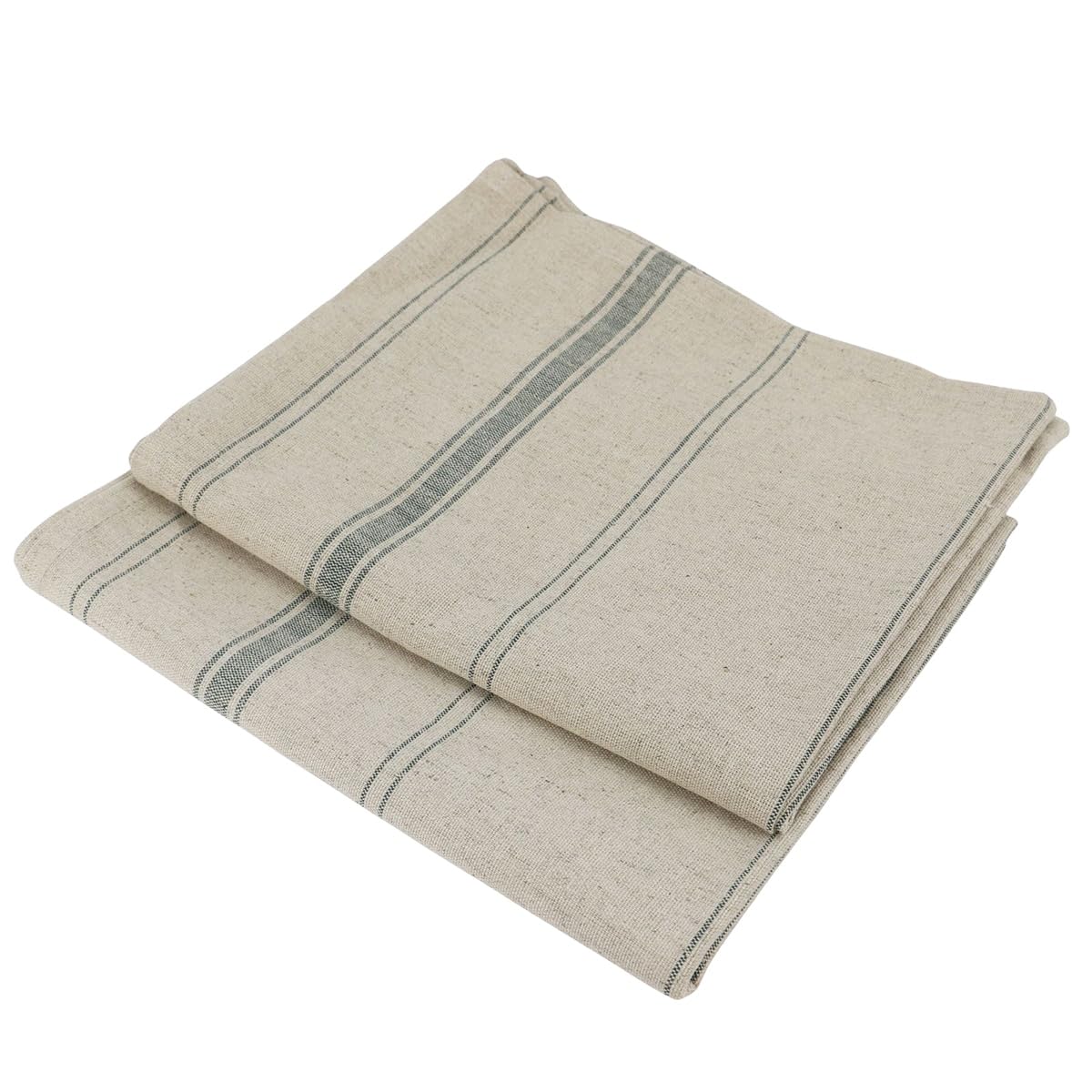 Lot de 12 torchons métis Lin Coton Naturel Brasserie