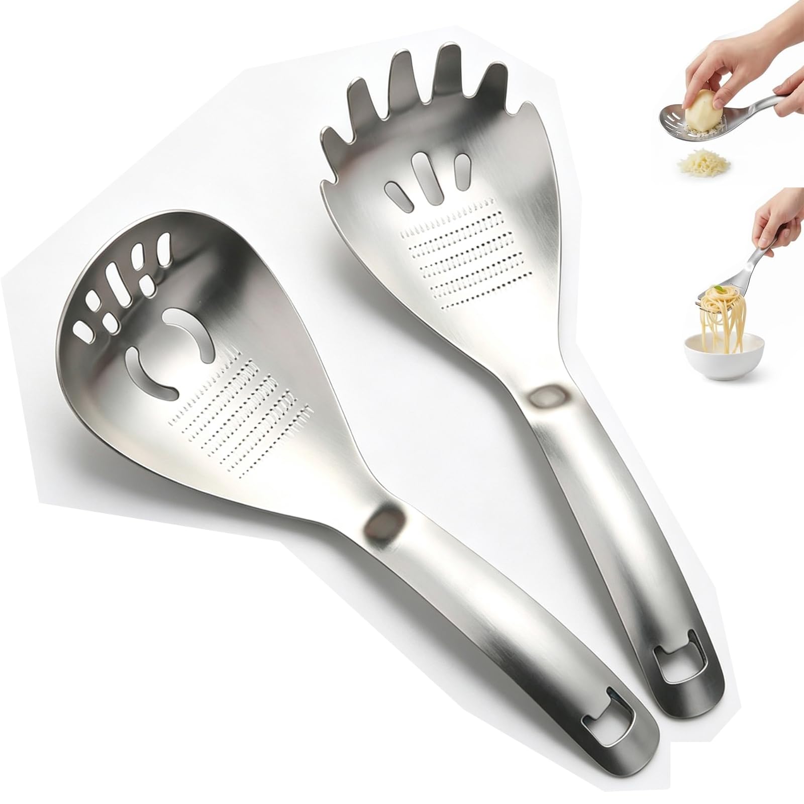 Cuchara de cocina de acero inoxidable 5 en 1, cuchara de cocina