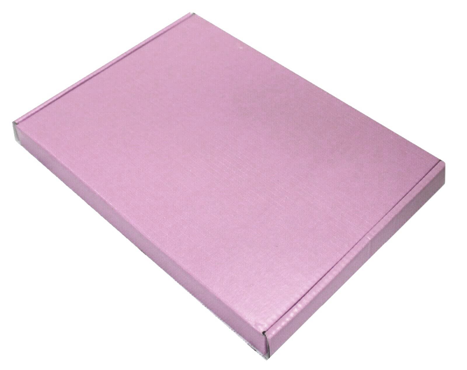 MEG4TEC 50 Pack Shipping Coloured Boxes A4/C4 Cardboard Large Letter PIP Mailing Gift Box (Pink, C4 (32.5cm x 22.7cm x 2cm))