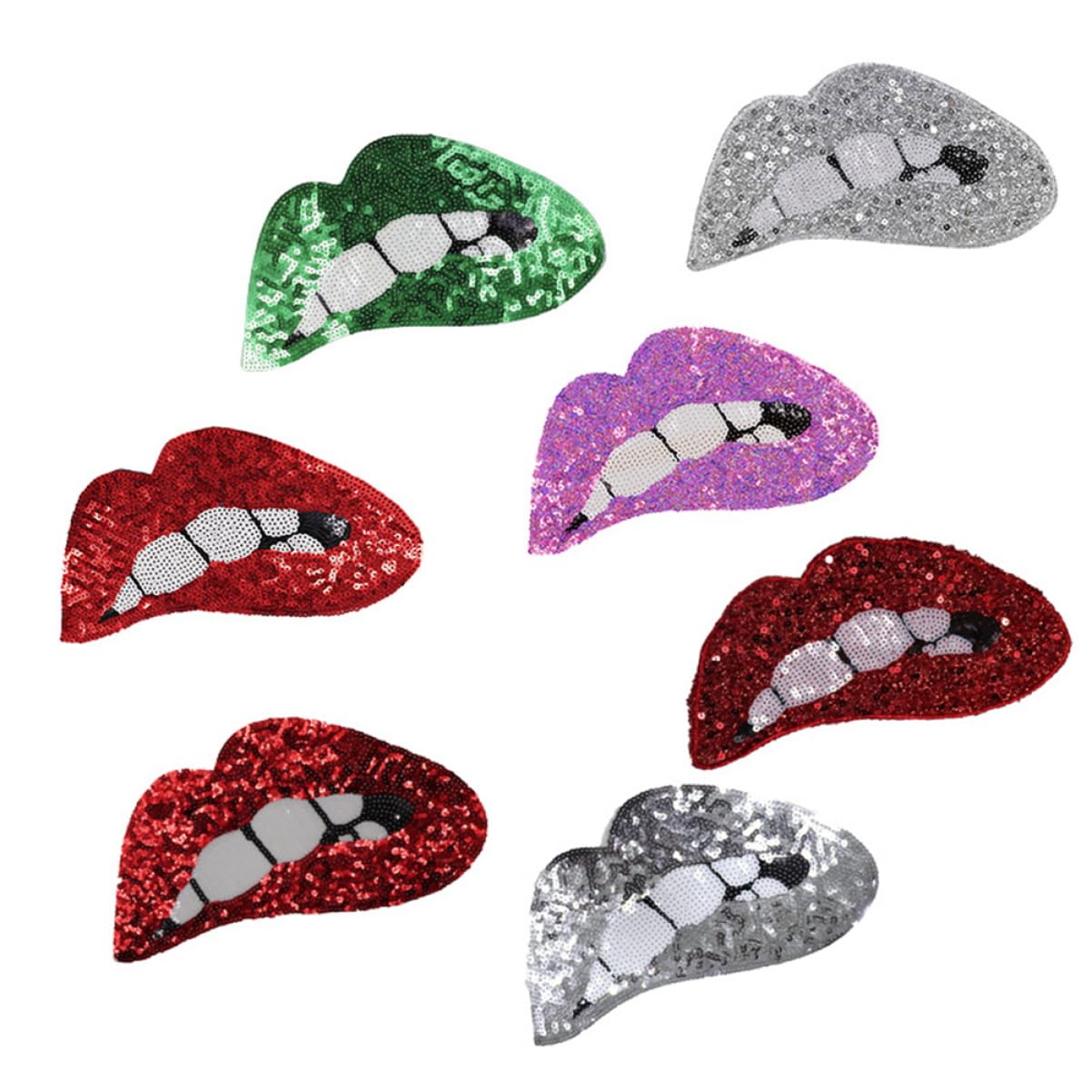 14pezzi Toppe Decorativi Paillettes a per Abbigliamento Patches per Jeans Gonne e Borse Casuali