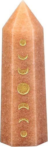 Vista 6 de Nupuyai Piedra de cristal curativo de lapislázuli para meditación de chakras, terapia de reiki, decoración de varita de cristal para oficina en casa