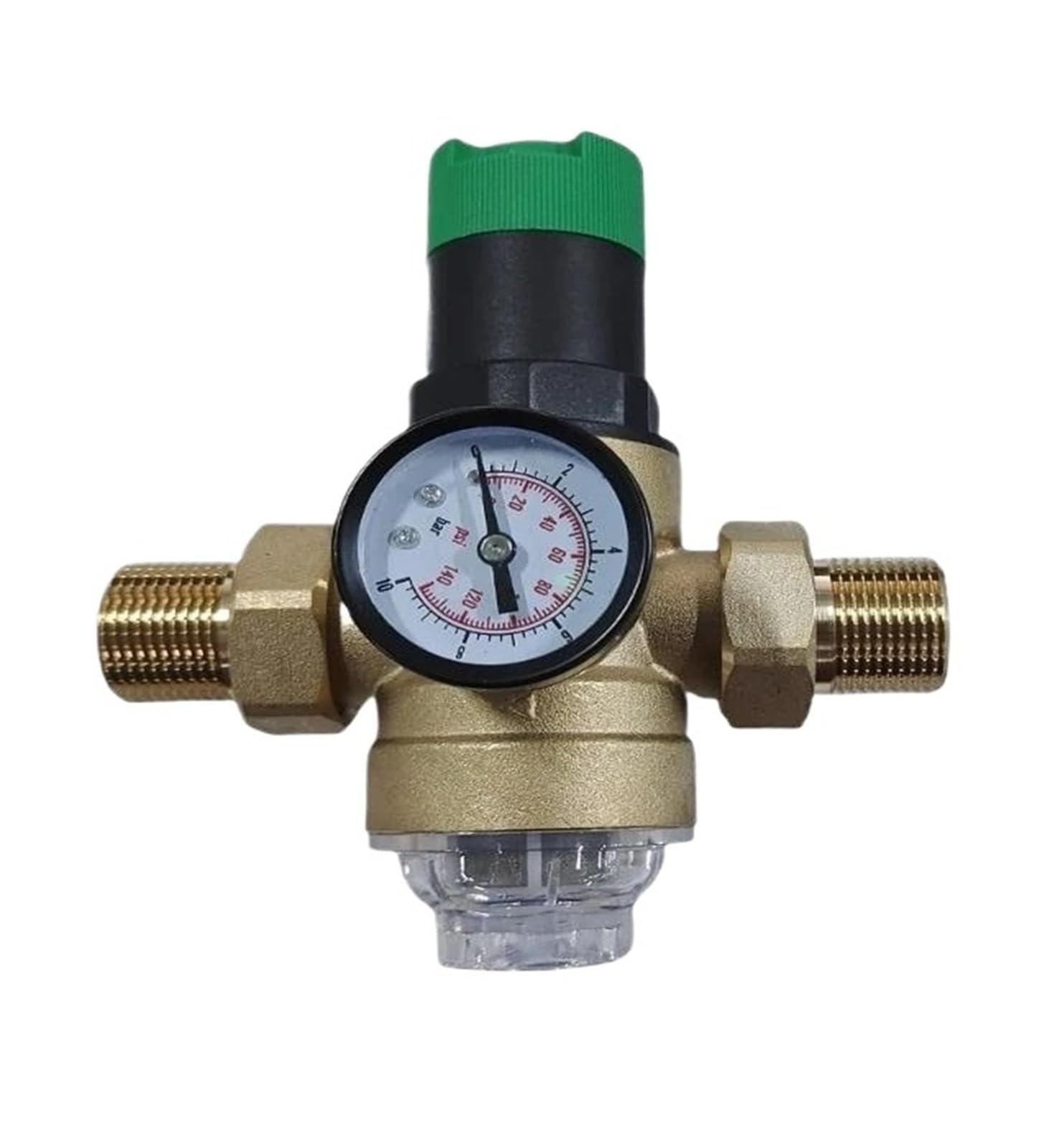 Vmvud Dn15 Pressure Regulator /Dn20 Brass Pressure Reducing Valves With Gauge And Mesh Filter For Regulating Water Pressure