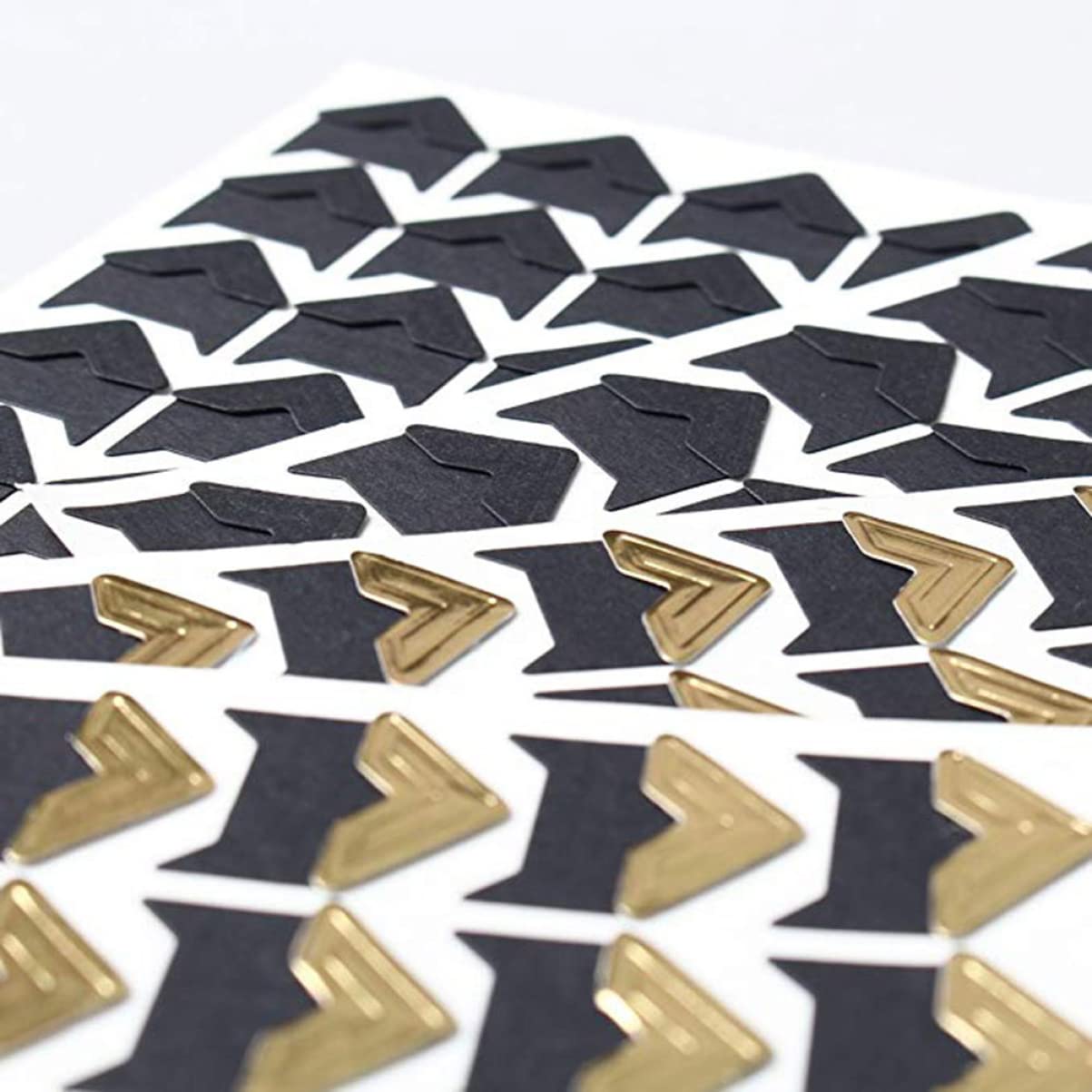 SEWACC 3sets Self-Adhesive Corner Stickers of Vintage Scrapbooking Sticker Sheets 10sheets*3