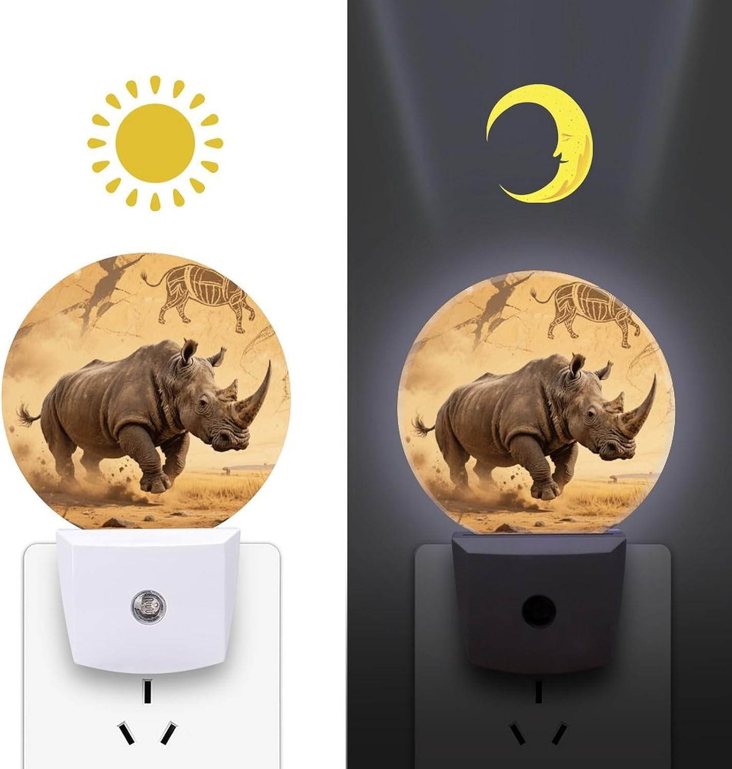Rhino Plug-in LED Nightlight Wall Night Light image 3