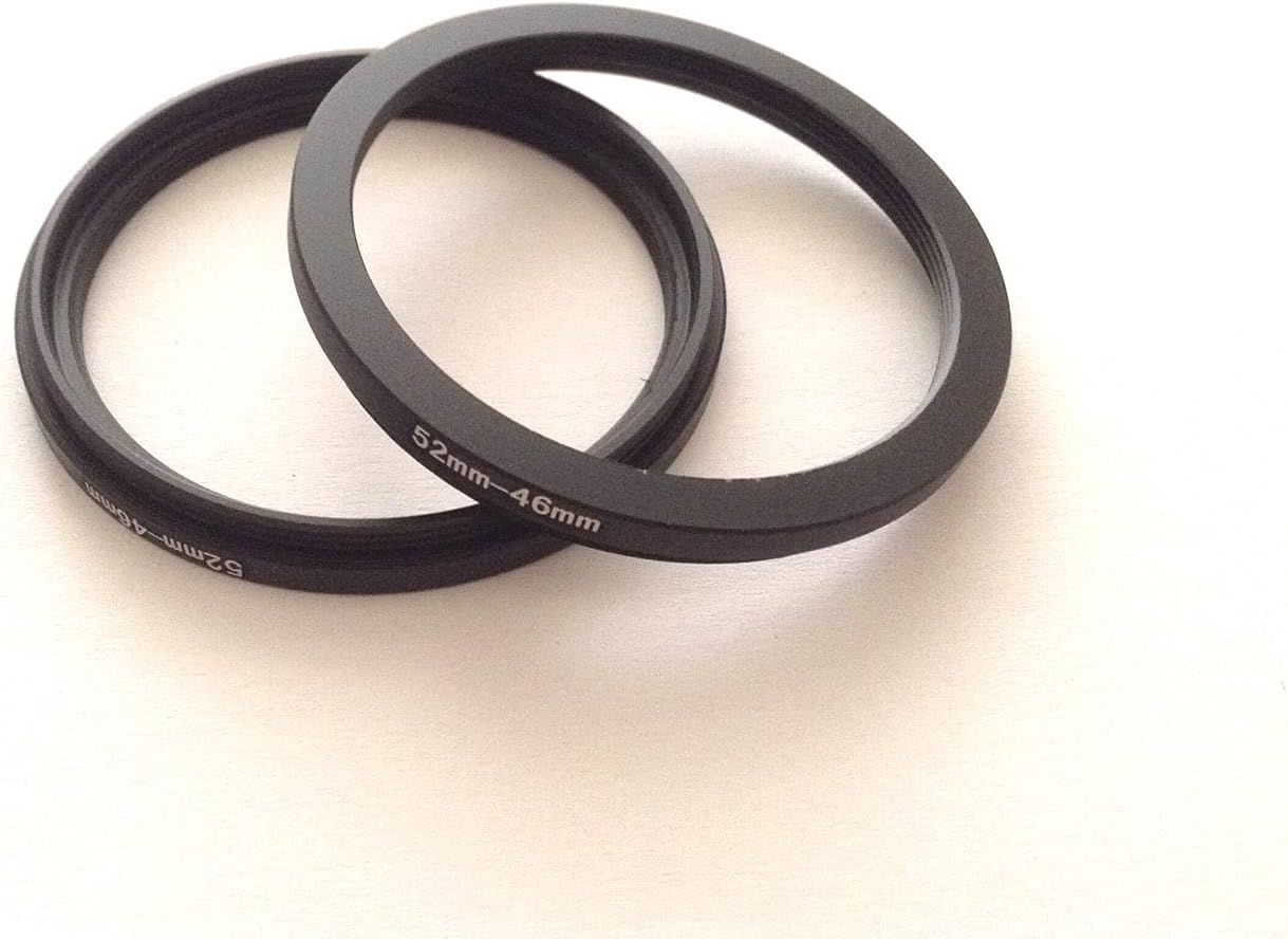 2x Metal 5246mm StepDown Rings DSLR Video Camera Lens Connect Size