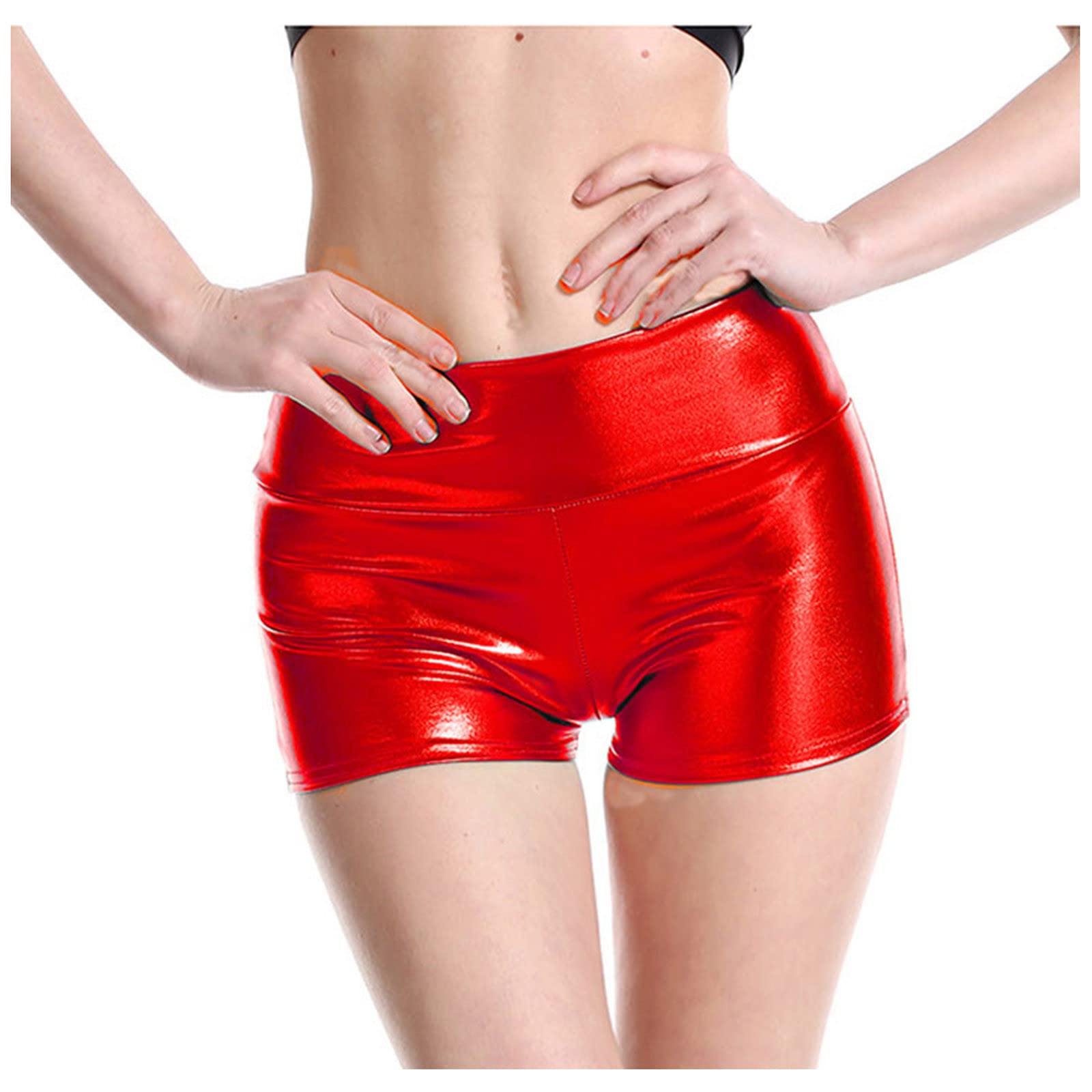 Women's Dance Leather Shorts Best Workout Pants Womens Gym Leggings Fashion Pants Best Workout Pants for Women