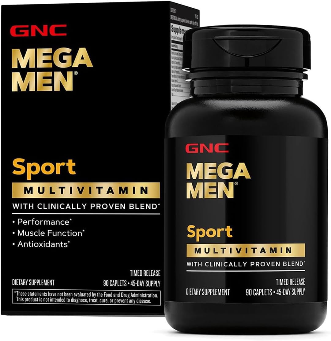Mega Men Sport Multivitamin for Men | Performance, Muscle Function, and General Health | 90 Count