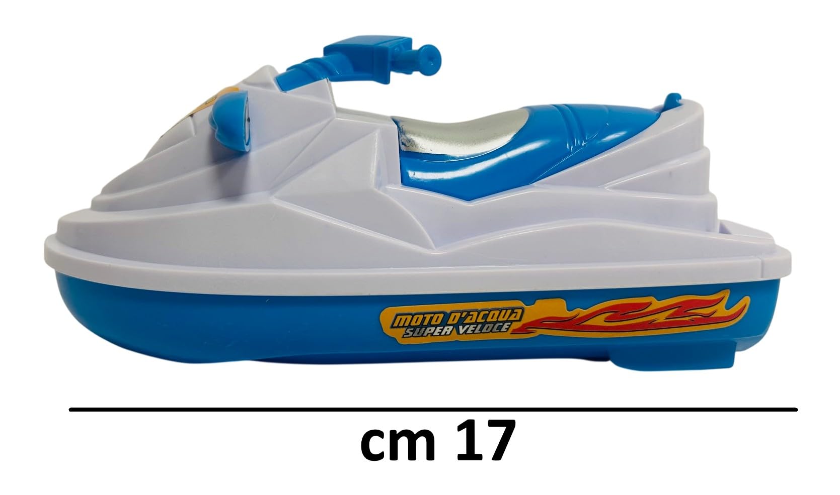 Generico Lancha de juguete a batería, moto de agua, Jet Sky, barco de juguete que funciona con lancha a pilas, súper rápido, 17 cm, juguete para niños, barco a motor eléctrico, juego Sea Race