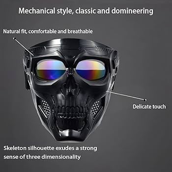 スカルマスク 金と赤 ジェットスキー等 サバイバルマスク ①②⑤ スカルマスク 金と赤 ジェットスキー等 サバイバルマスク ①②⑤