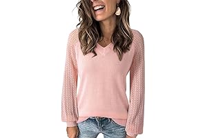 Women's Casual V-Neck Spring Sweaters 2024