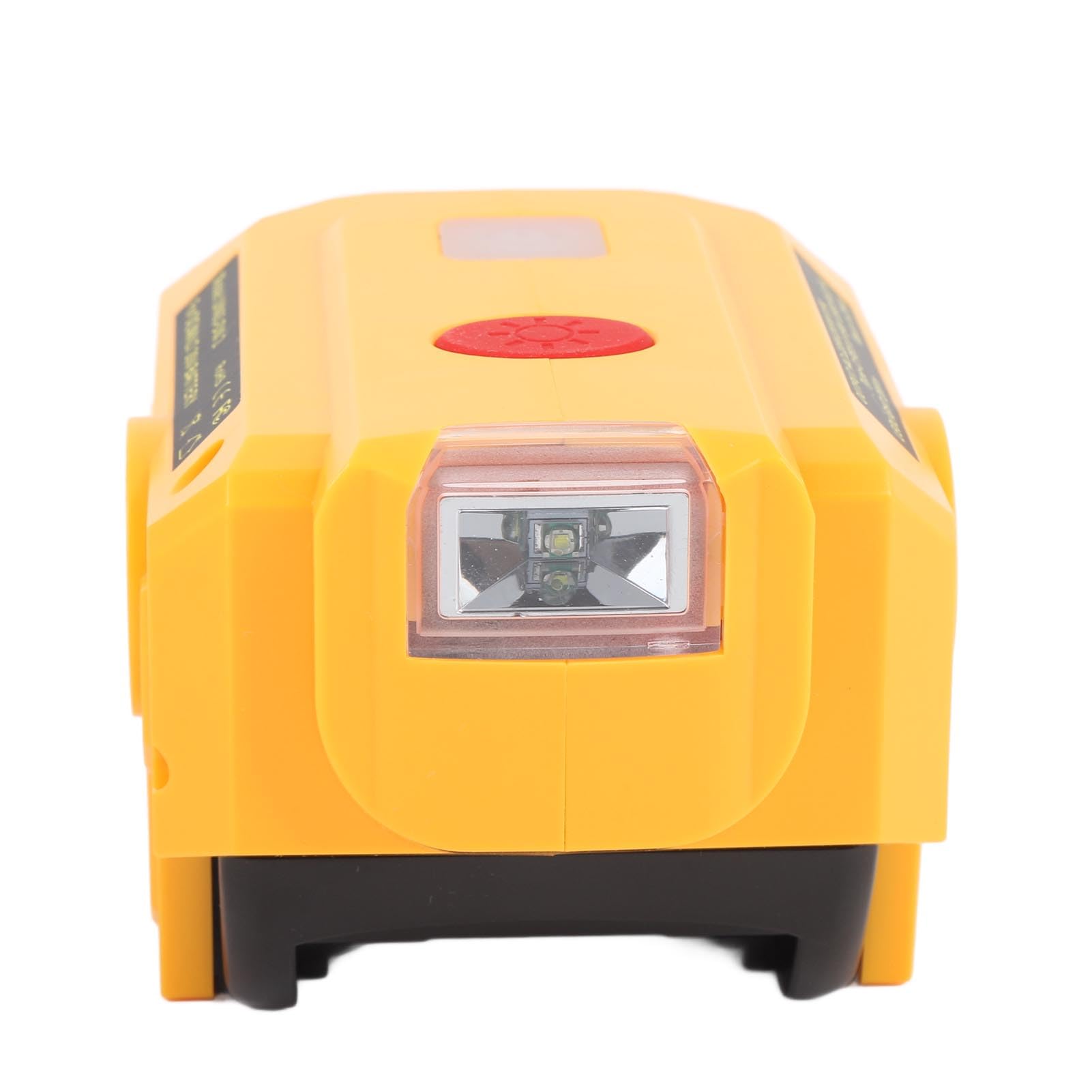 Eujgoov Inversor Portátil de 200 W Adaptador de Batería de 18 V Inversor de Corriente con Luz LED de 200 LM Salida de CA USB Tipo C para Batería de Litio